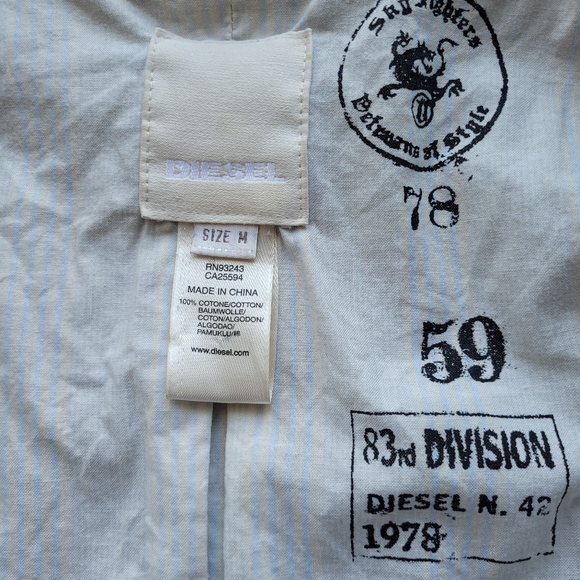 Diesel Cropped Military Jacket, VGUC, Size M - Picture 6 of 6